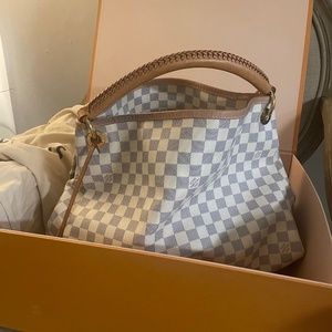 Louis Vuitton Damier Azur Artsy MM Hobo Bag
